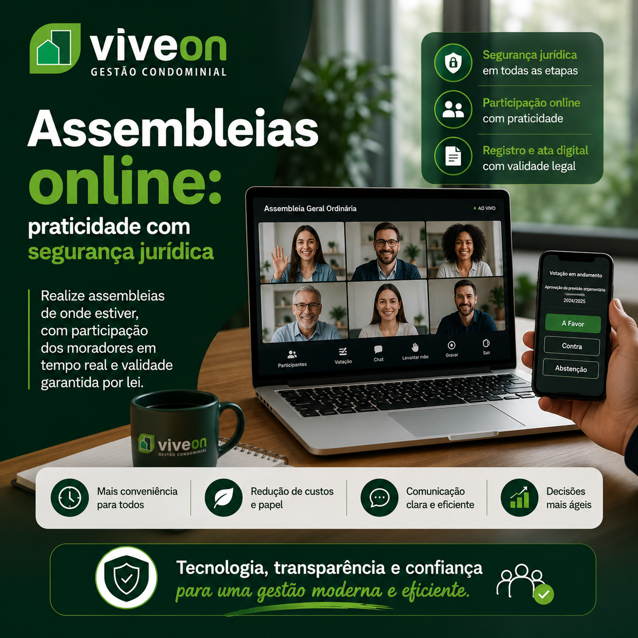 Assembleias online: praticidade com segurança jurídica