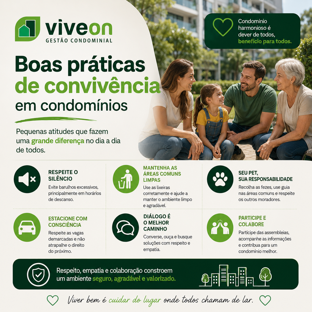 Boas práticas de convivência em condomínios